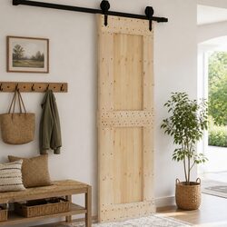Modern Solid Pine Wood Interior Door 70 x 210 cm