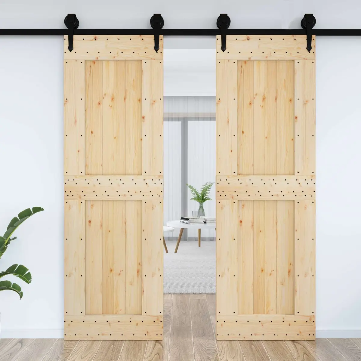 Solid Pine Wood Interior Door 70 x 210 cm