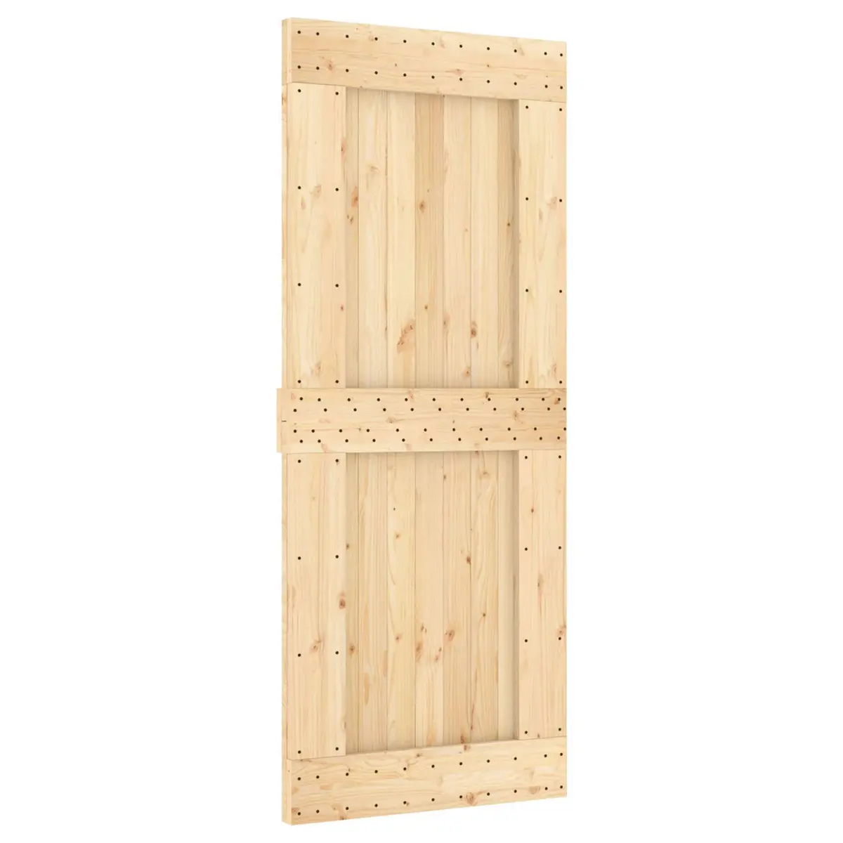 Natural Brown Solid Pine Wood Door 85 x 210 cm