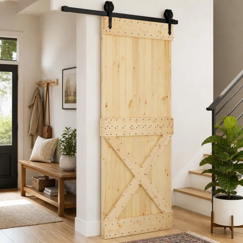 Solid Pine Wood Interior Door 95 x 210 cm