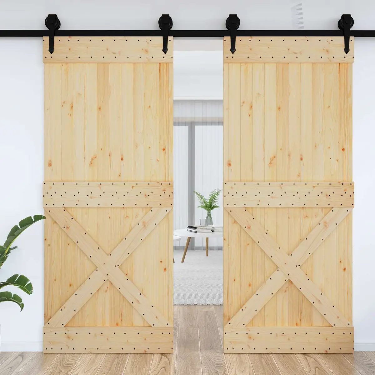 Solid Pine Wood Interior Door 95 x 210 cm