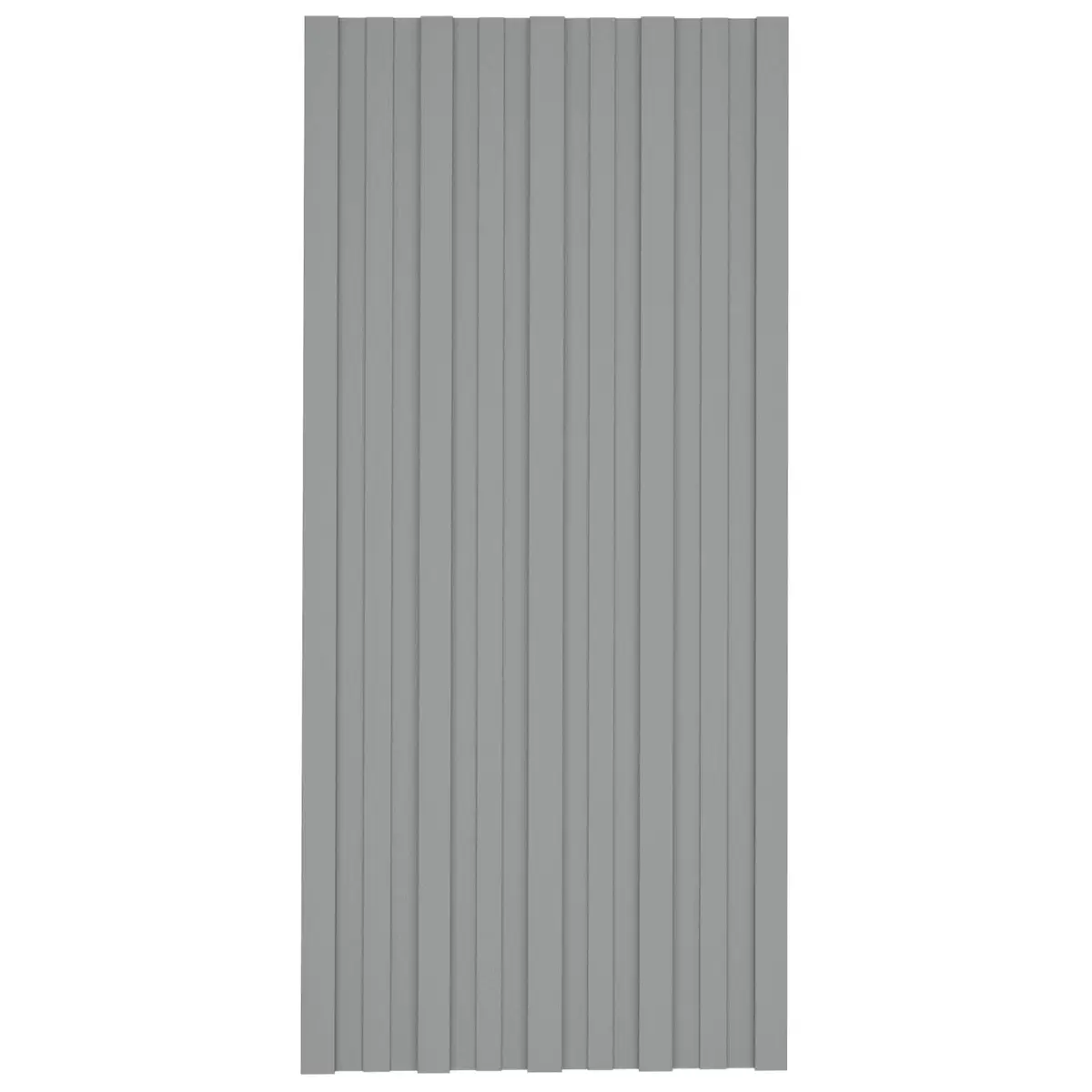 Roof Panel Galvanised Steel 100x45cm Grey 36 Piece Temporary Garage Shed