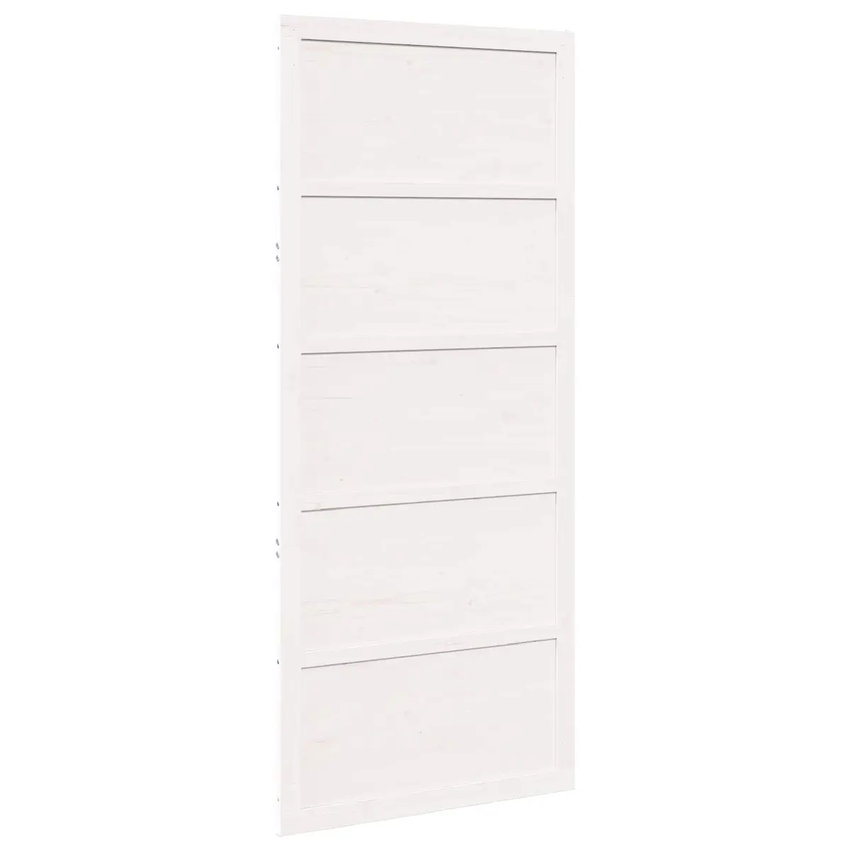 Solid Pine Wood Barn Door in White 90 x 208 cm