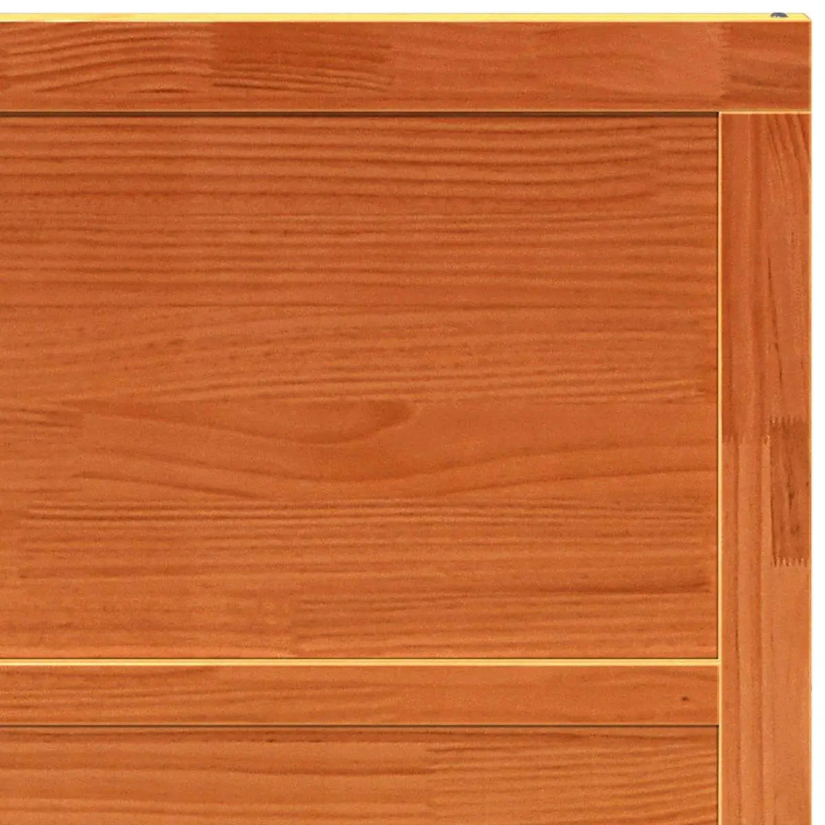 Solid Pine Wood Barn Door in Wax Brown