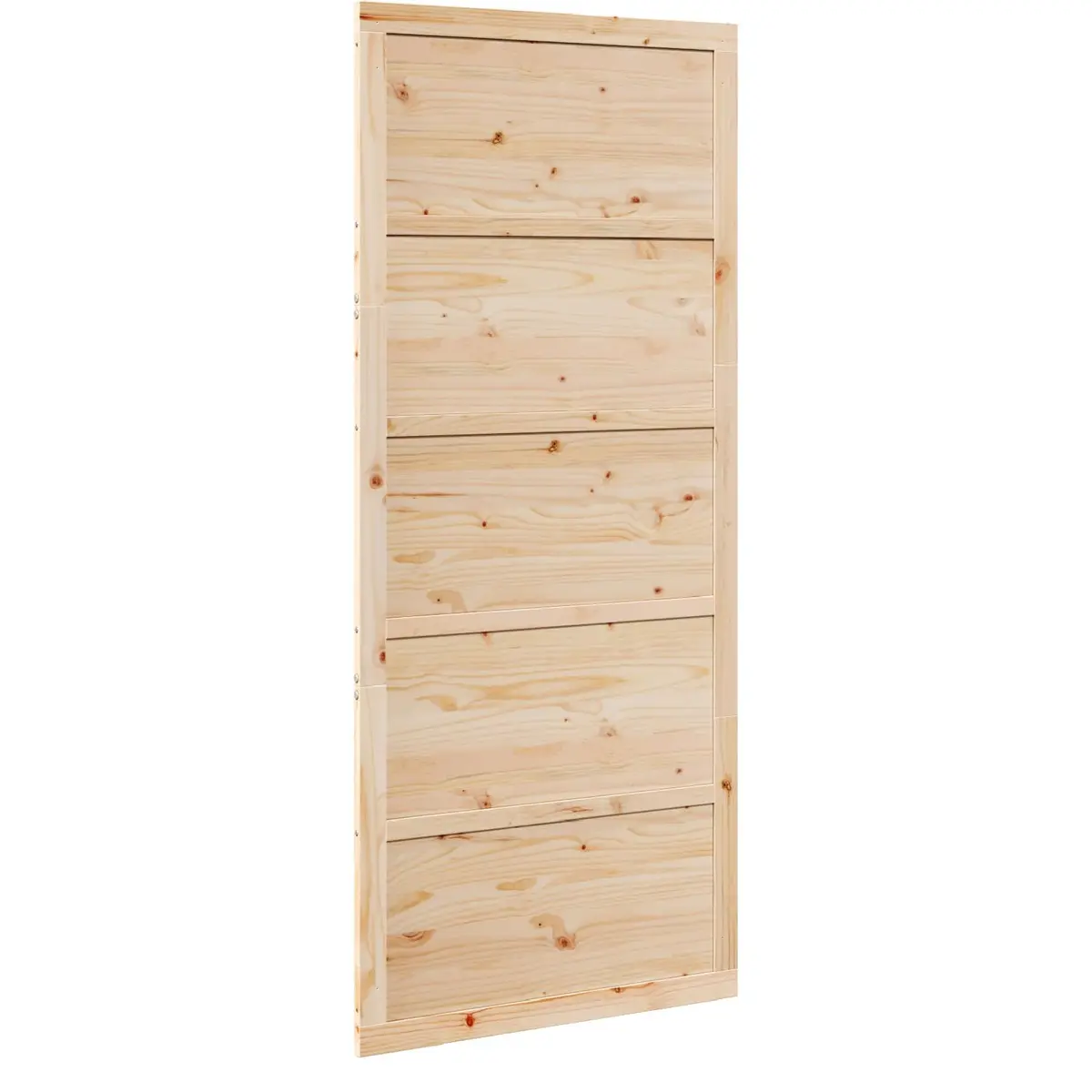 Solid Pine Wood 80cm Rustic Sliding Barn Door