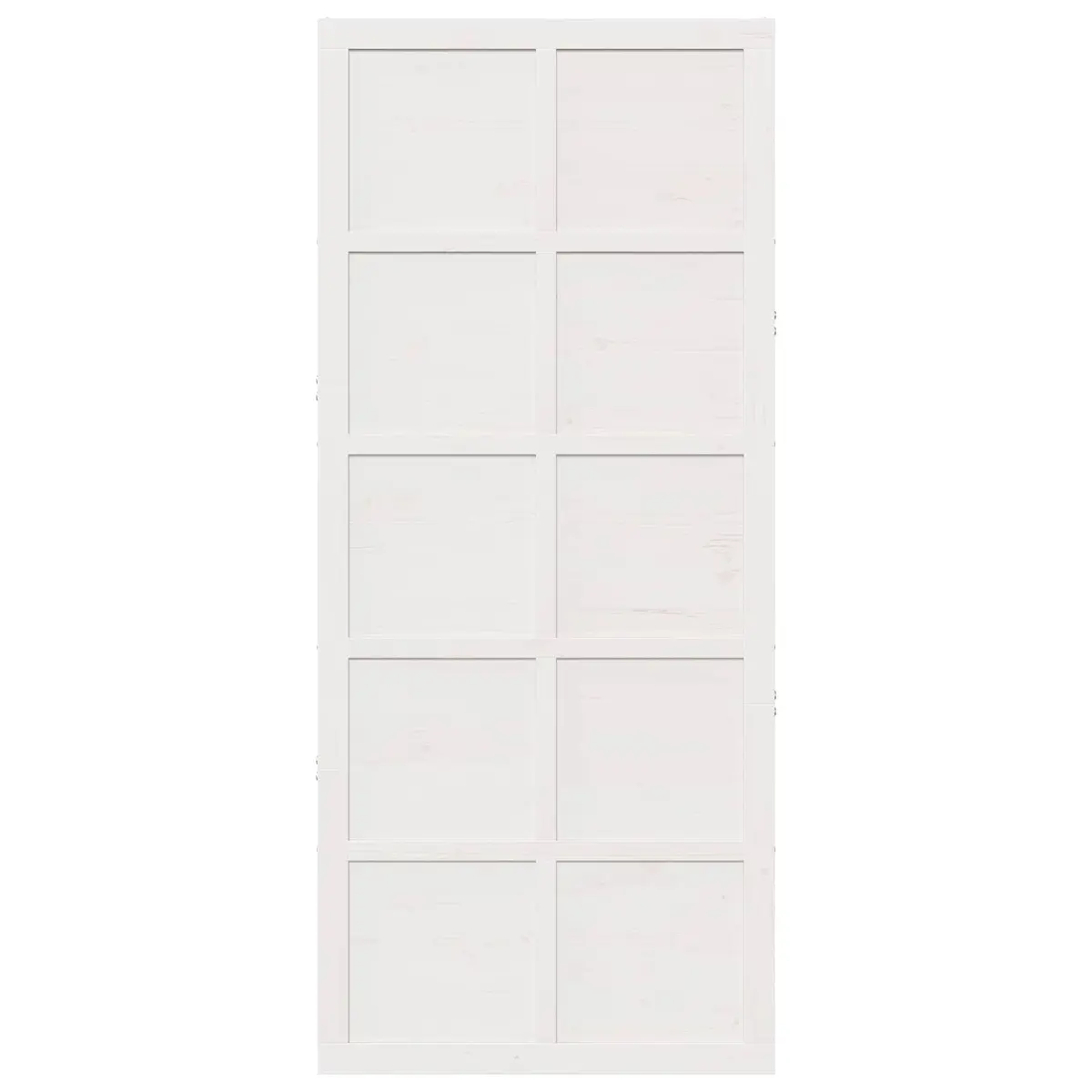 Solid Pine Wood Barn Door White Sliding 90 x 208 cm Space Saving Interior