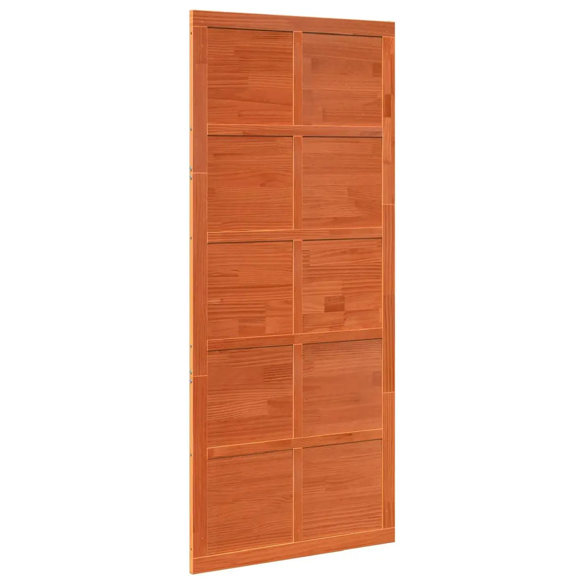 Solid Pine Sliding Barn Door in Rustic Brown