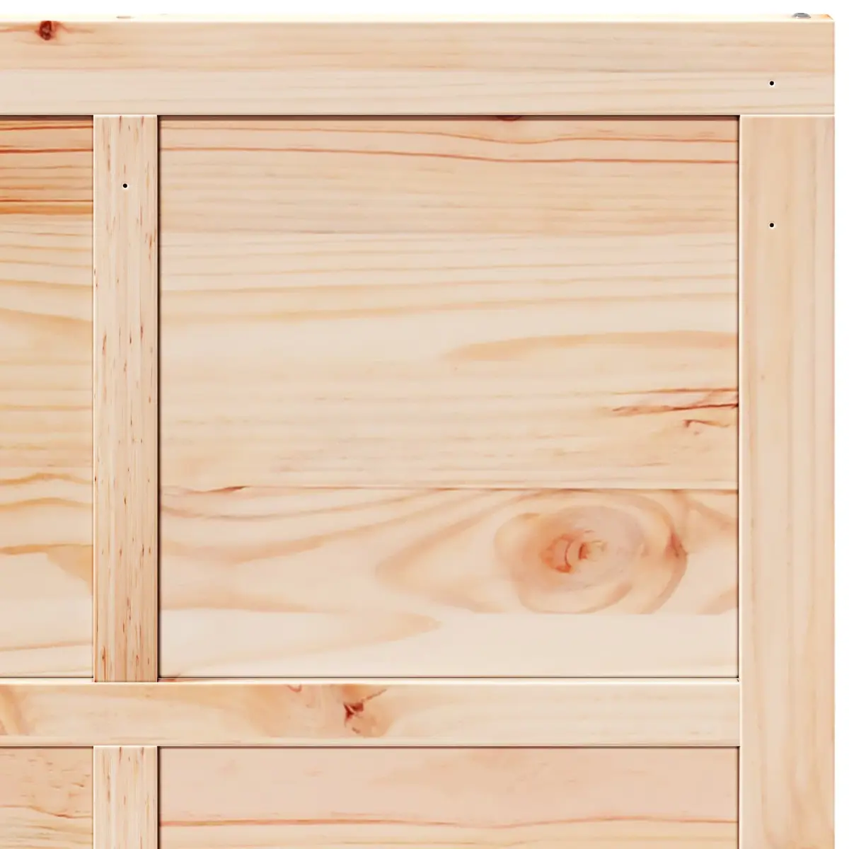 Barn Door Sliding Solid Pine Wood Interior Rustic Space-Saving 80cm Natural