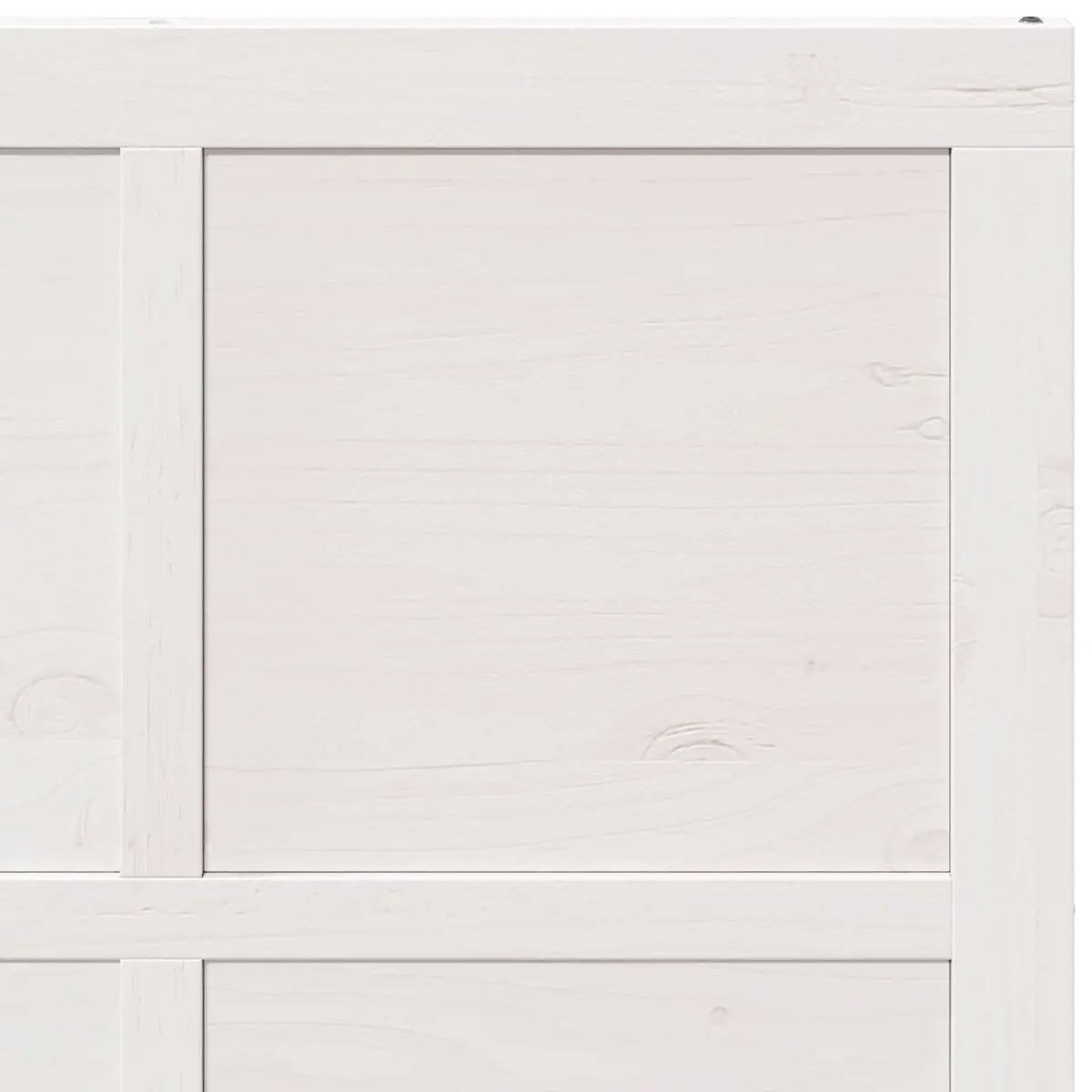 Barn Door Solid Pine Wood 80 x 2.5 x 208 cm White Sliding Space Saving Modern Rustic