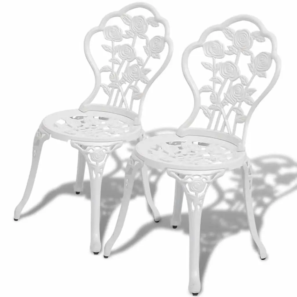 3 Piece Bistro Set with Round Table and 2 Chairs