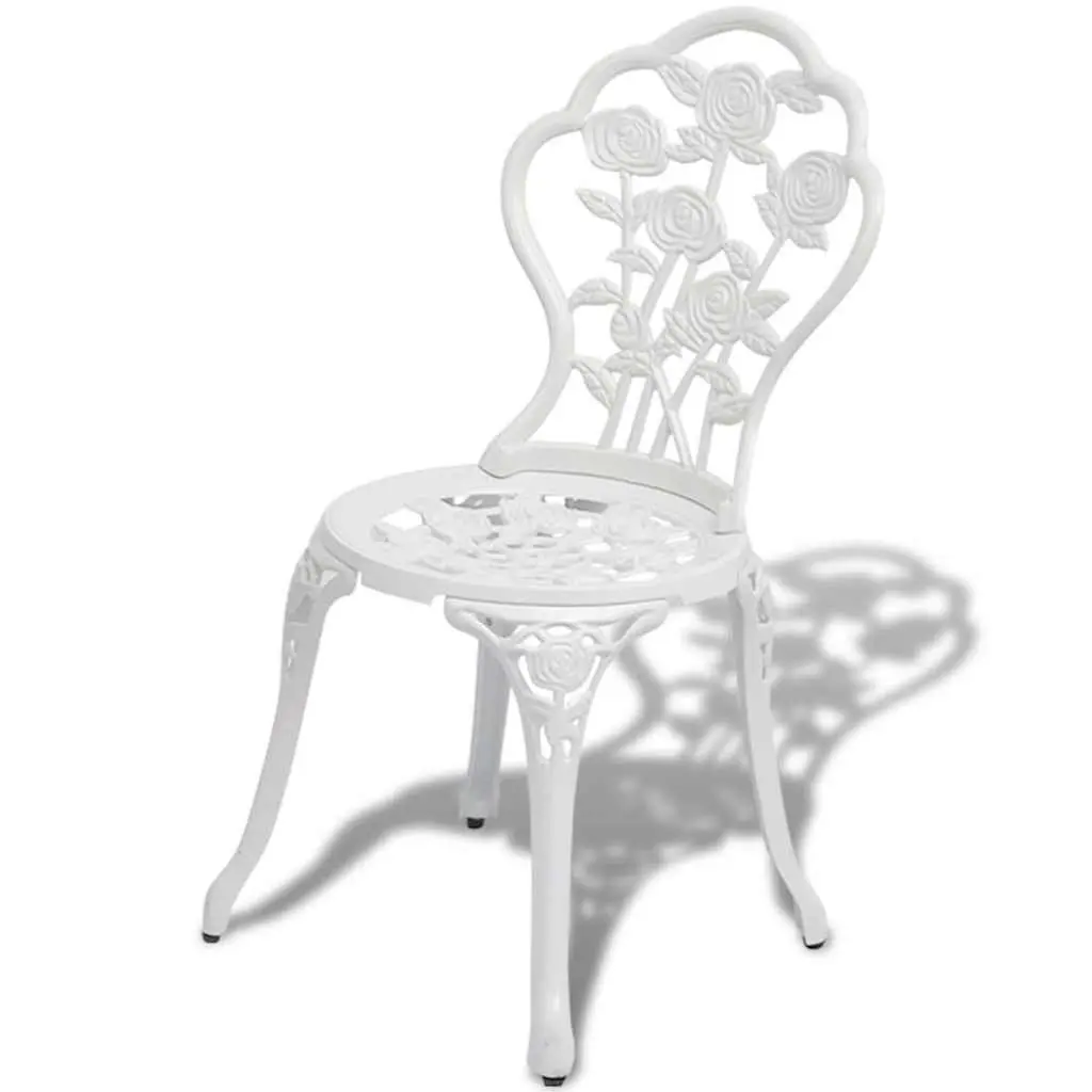 3 Piece Bistro Set with Round Table and 2 Chairs