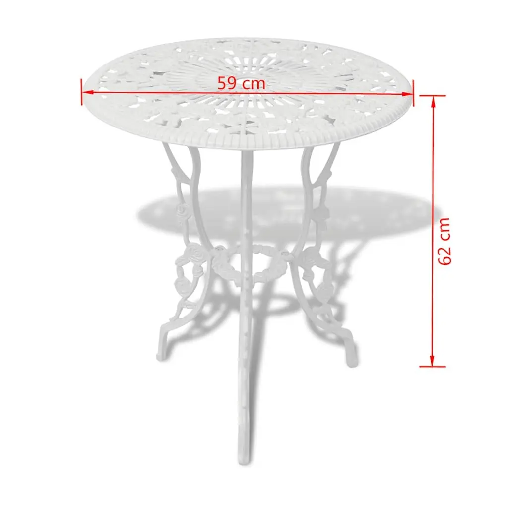 3 Piece Bistro Set with Round Table and 2 Chairs