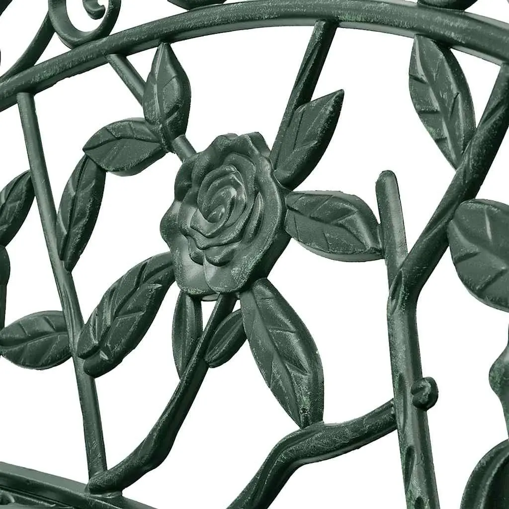 100cm Green Cast Aluminium Garden Bench