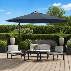 Durable 3.5m Cantilever Garden Parasol with UV Protection