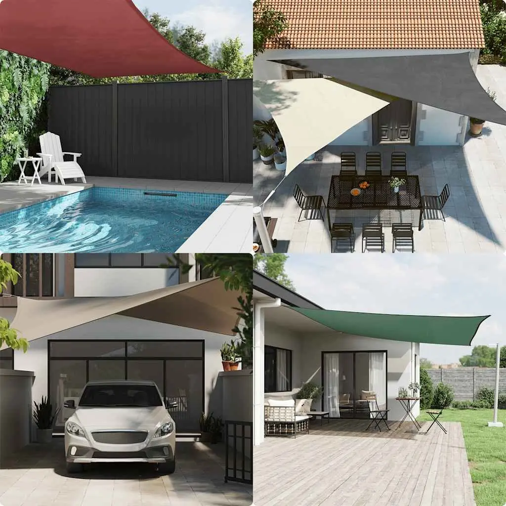 Rectangular Sunshade Sail 4x6m for Outdoor Areas