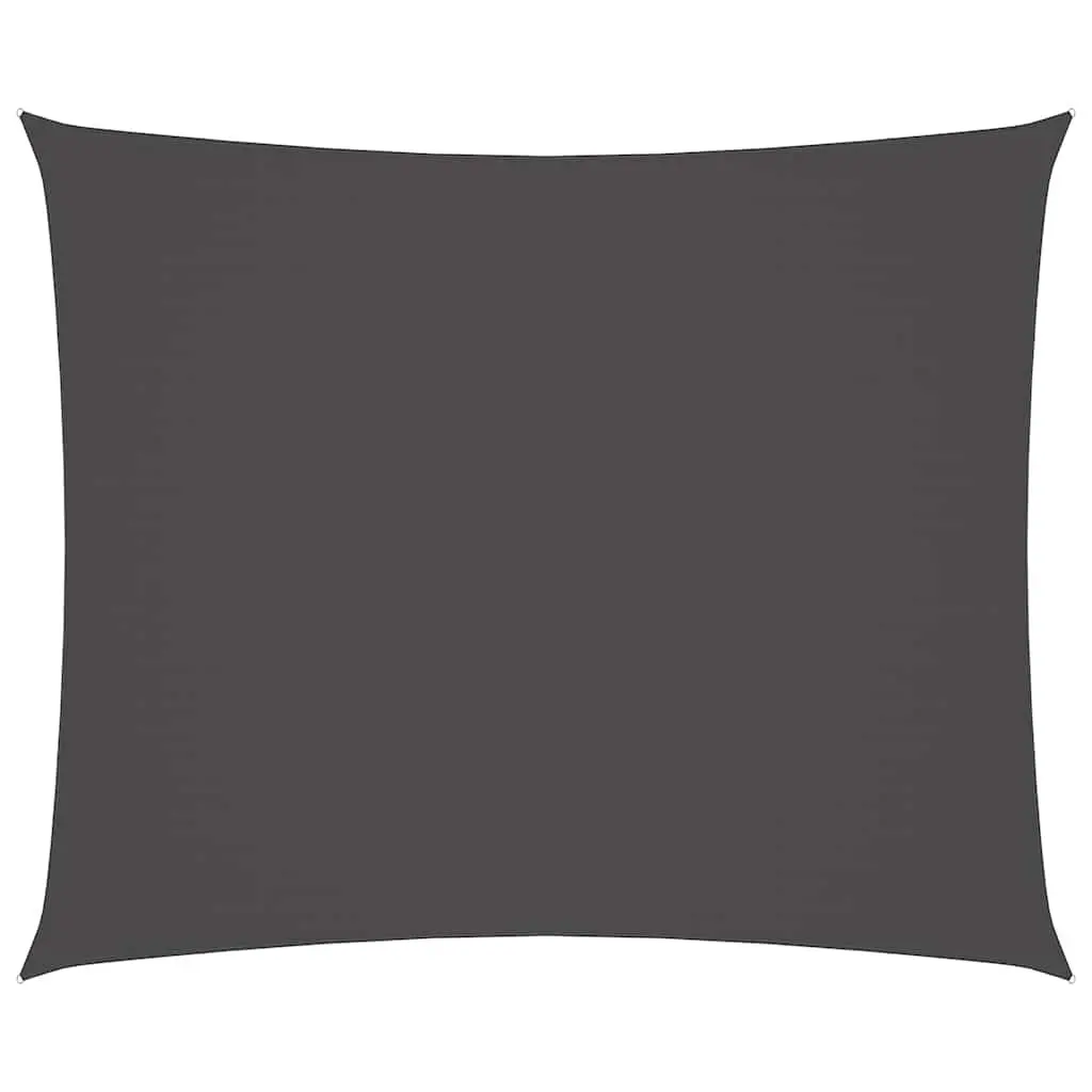 Rectangular Sunshade Sail for Outdoor Use 4x6 m Anthracite