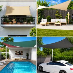 Sunshade Sail Triangular Outdoor Garden Patio Terrace Balcony Protection 3.6m