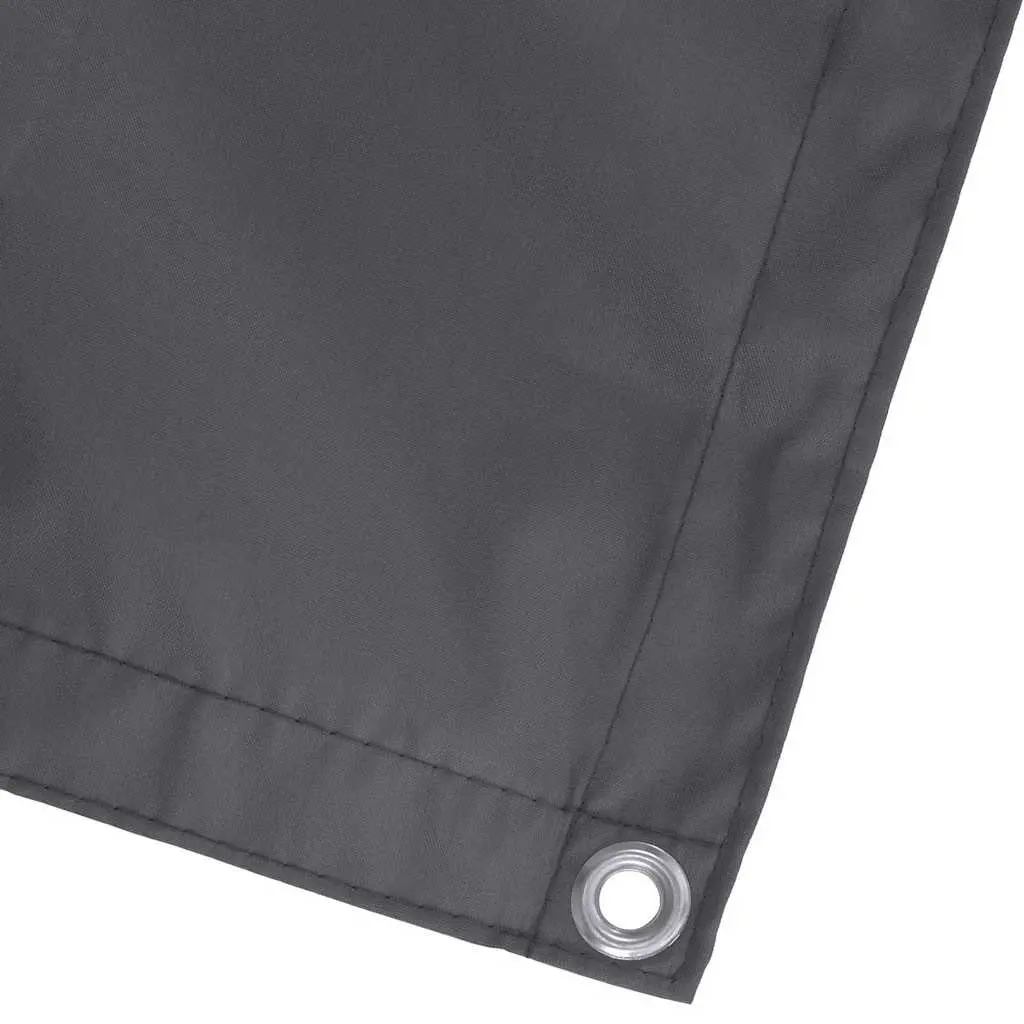 Anthracite Balcony Screen 90x600cm Waterproof Shade