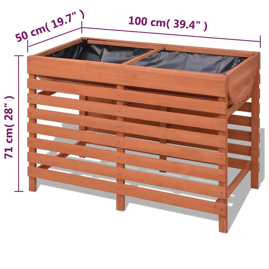 Wooden Garden Planter Box for Vegetables and Herbs
