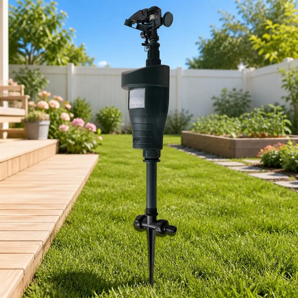 Motion Sensor Animal Repellent Jet Spray for Gardens