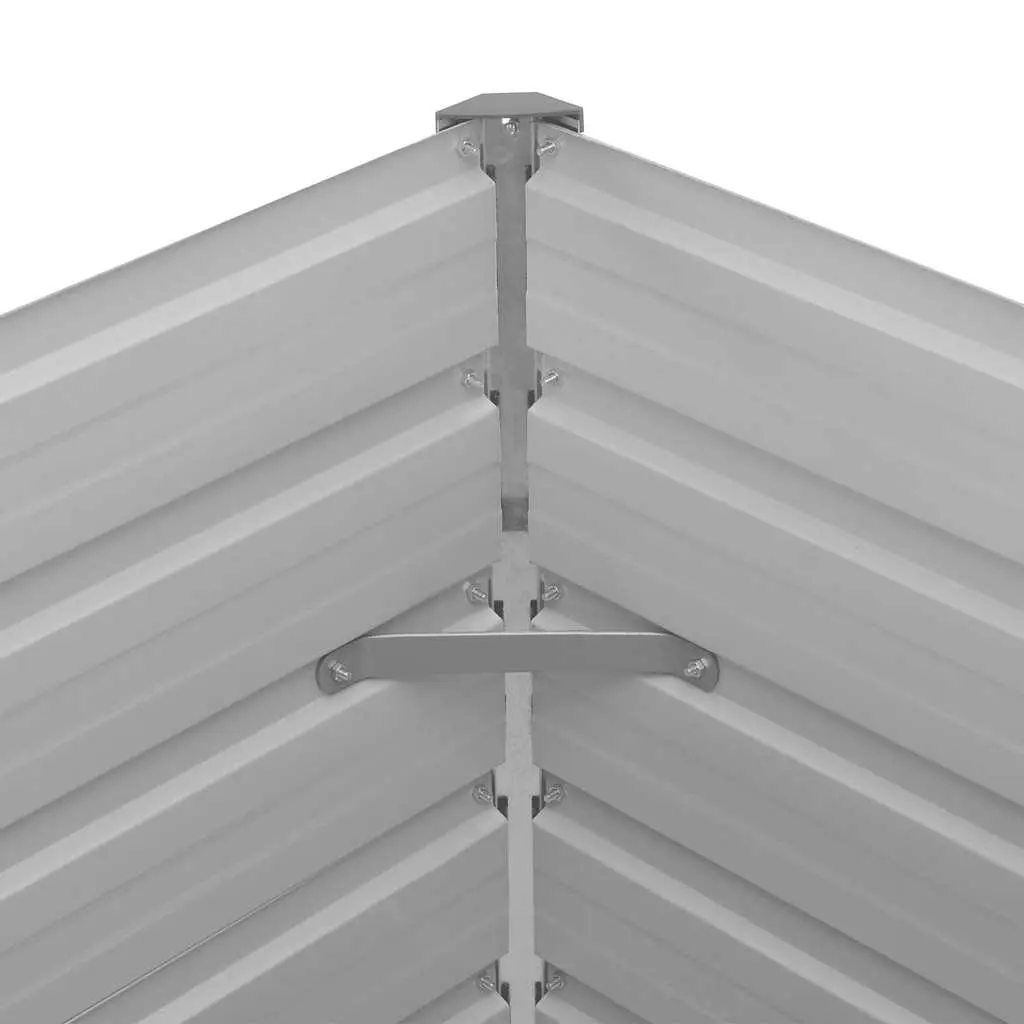 Galvanised Steel Raised Garden Bed 100x100x77 cm