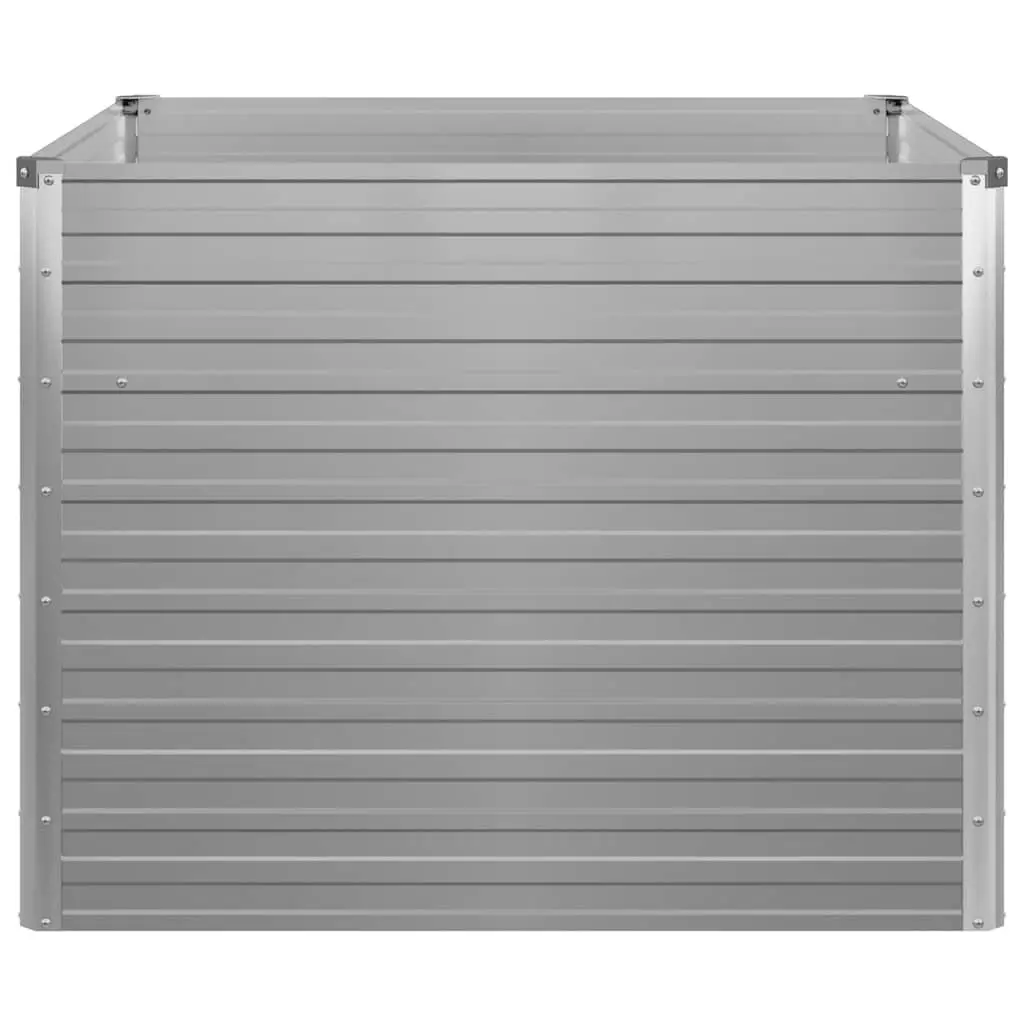Galvanised Steel Raised Garden Bed 100x100x77 cm