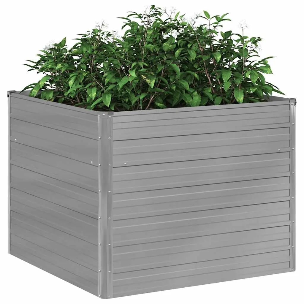 Galvanised Steel Raised Garden Bed 100x100x77 cm