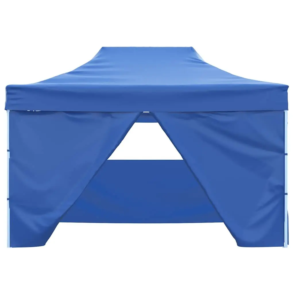 Foldable Pop-Up Tent 3x4.5m with Blue Canopy
