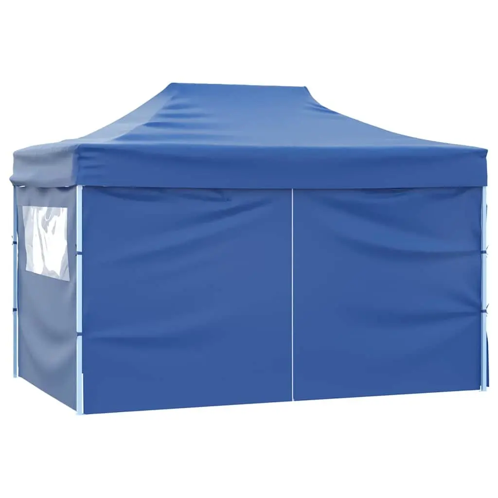 Foldable Pop-Up Tent 3x4.5m with Blue Canopy