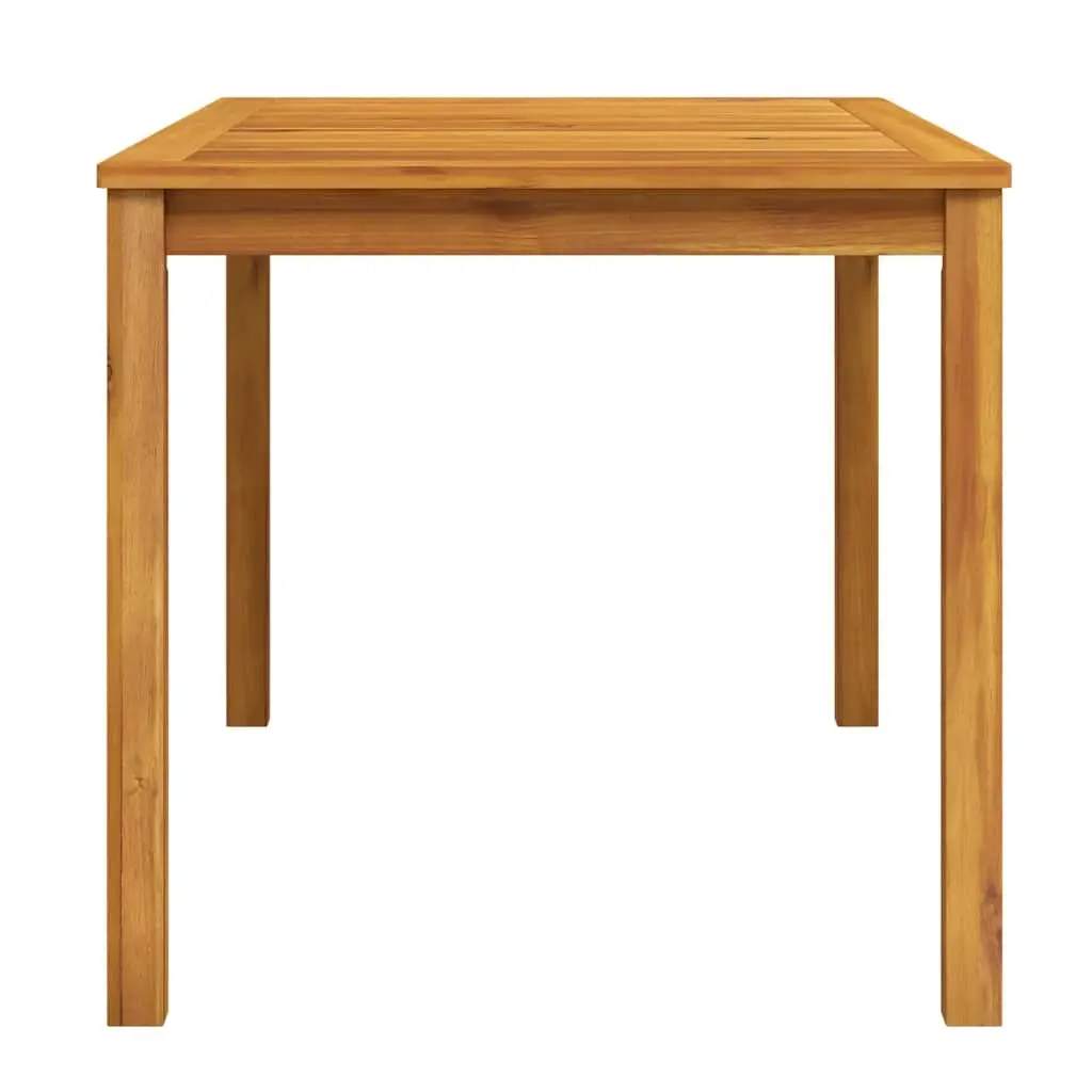 Solid Acacia Wood Outdoor Dining Table 140x80x74cm