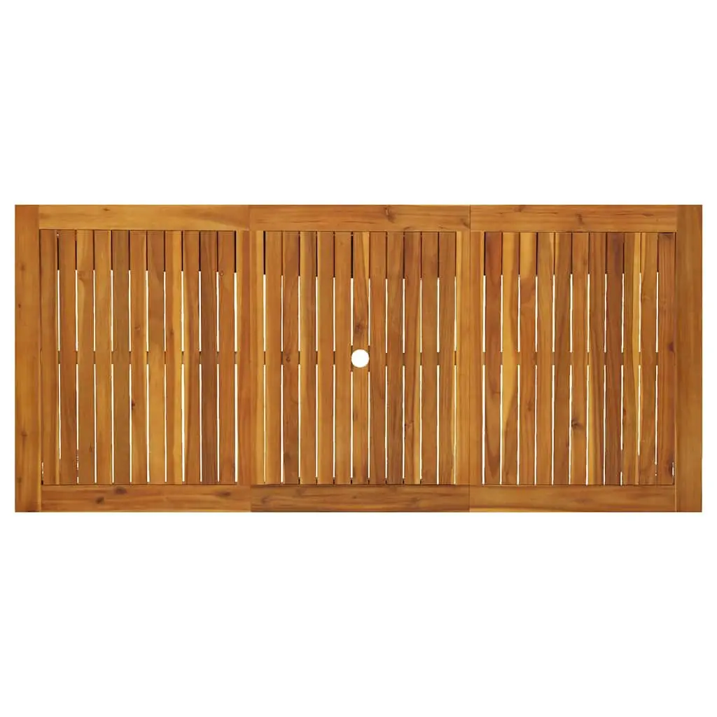 Solid Acacia Wood Garden Table 200x90x74 cm Outdoor Dining Furniture Brown