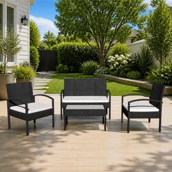 Premium 4 Piece Garden Lounge Set with Durable Build