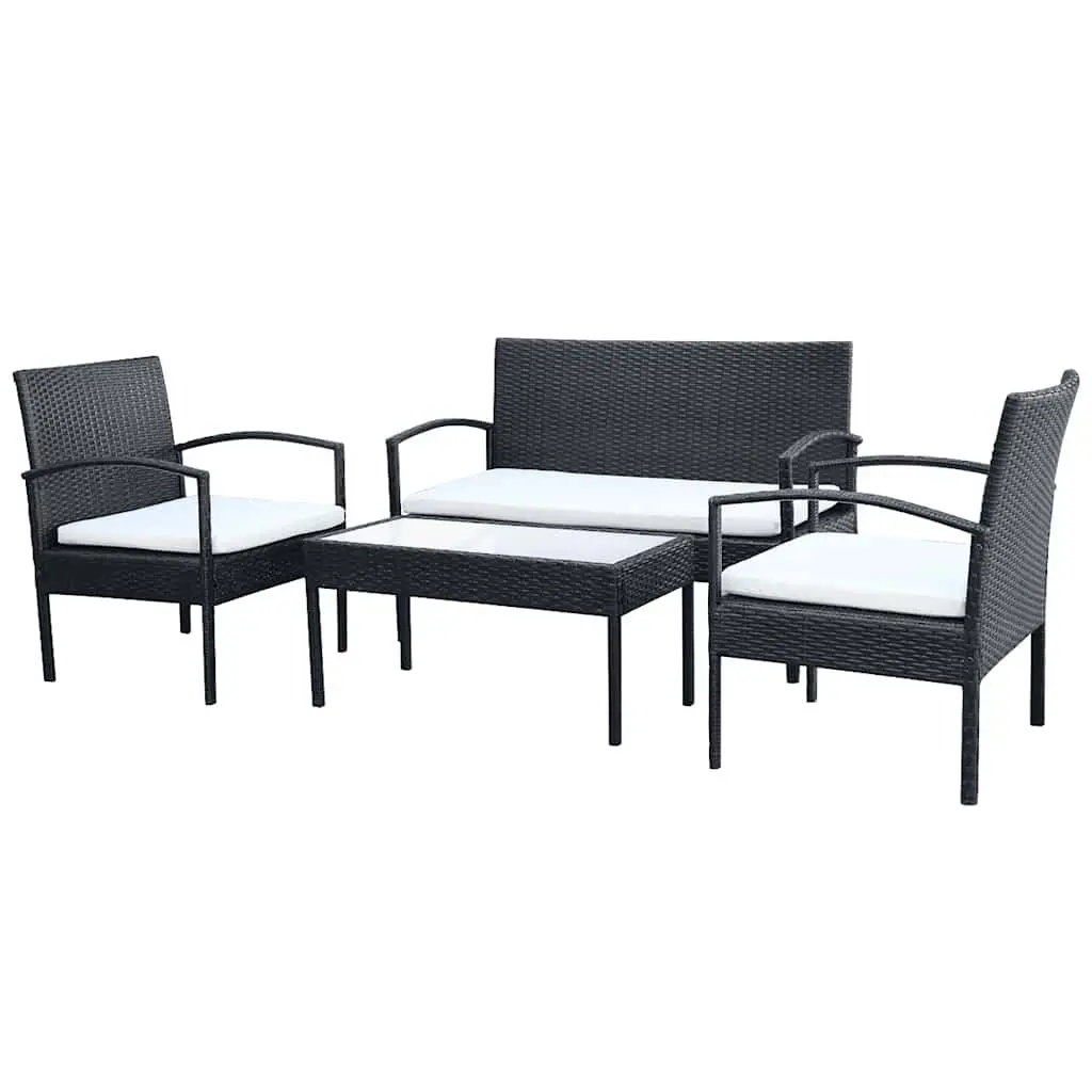 4 Piece Garden Lounge Set with Durable Build