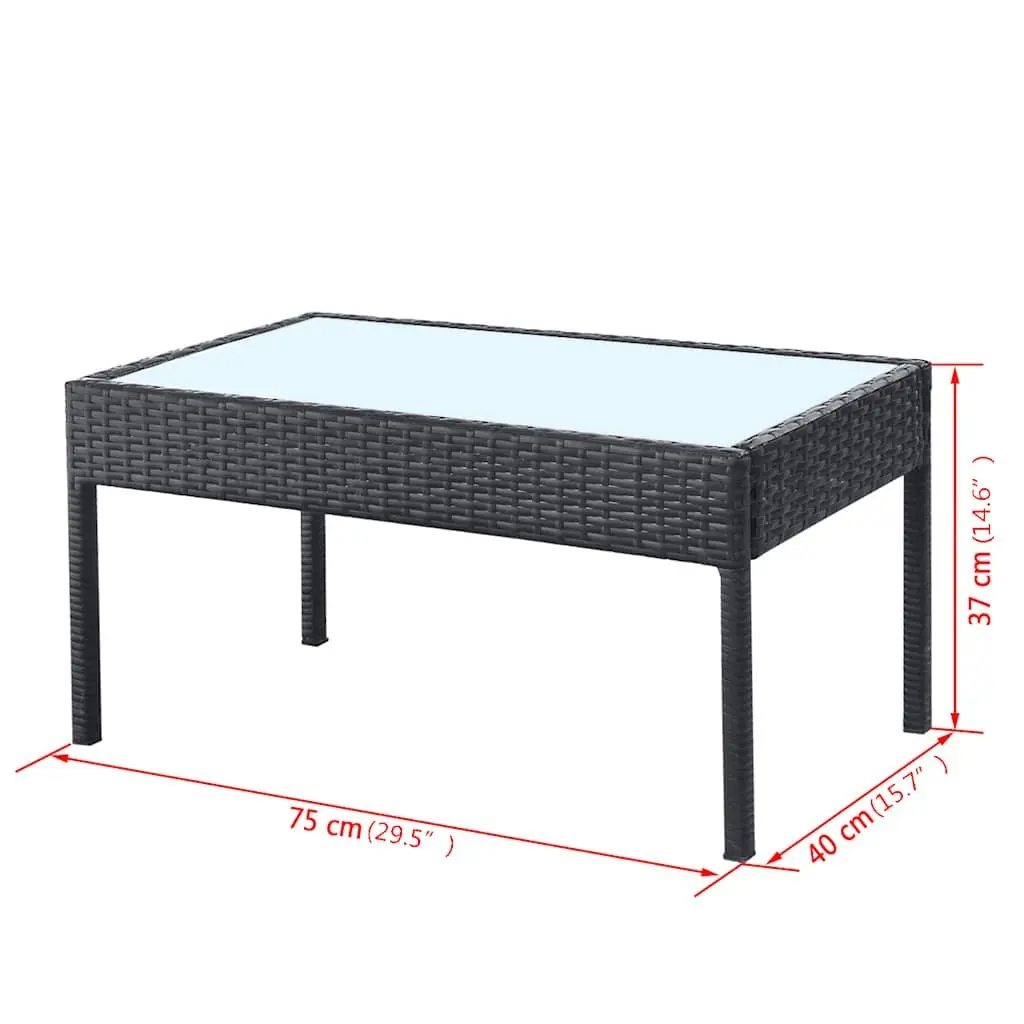 4 Piece Garden Lounge Set with Durable Build