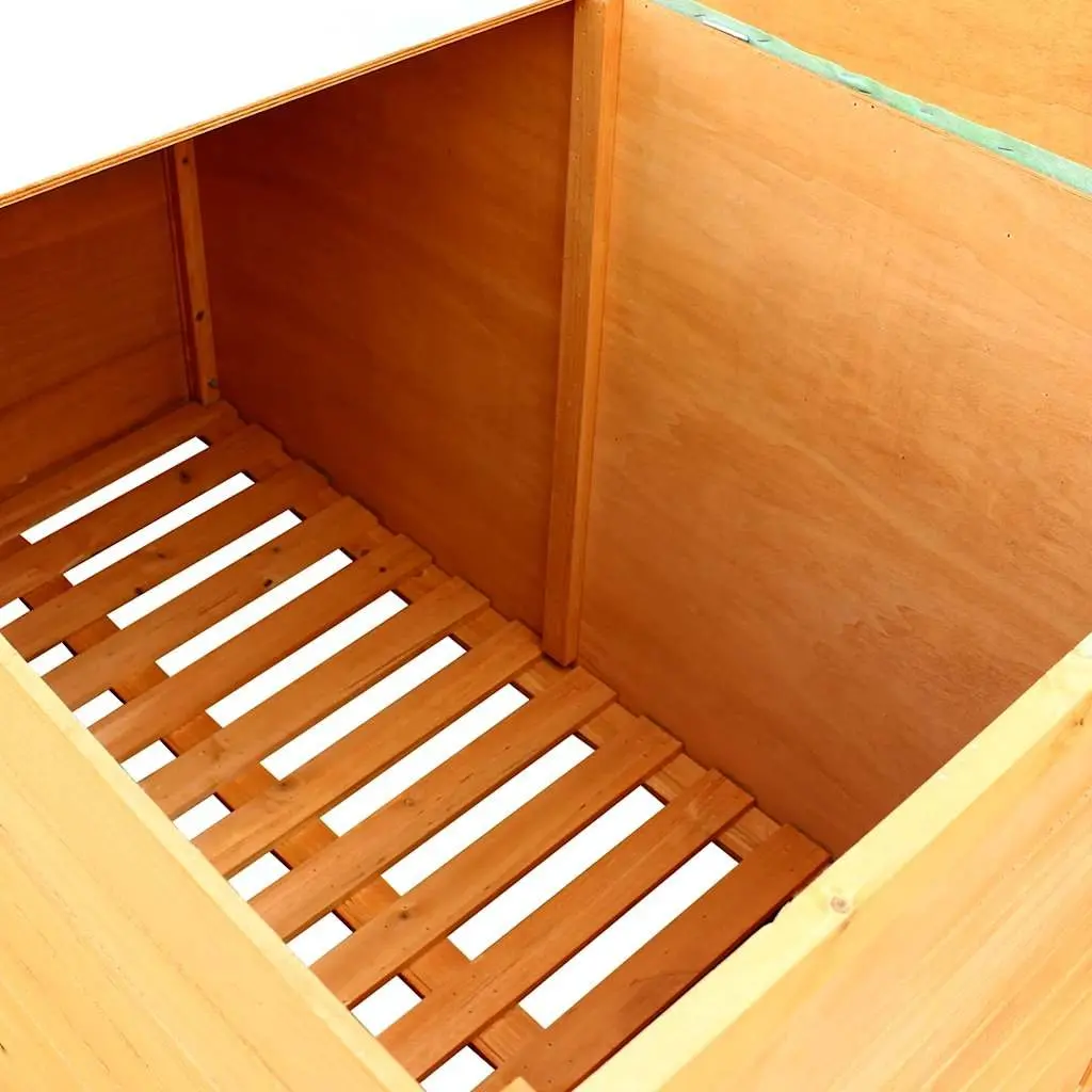 Wooden Garden Storage Box for Outdoor Use