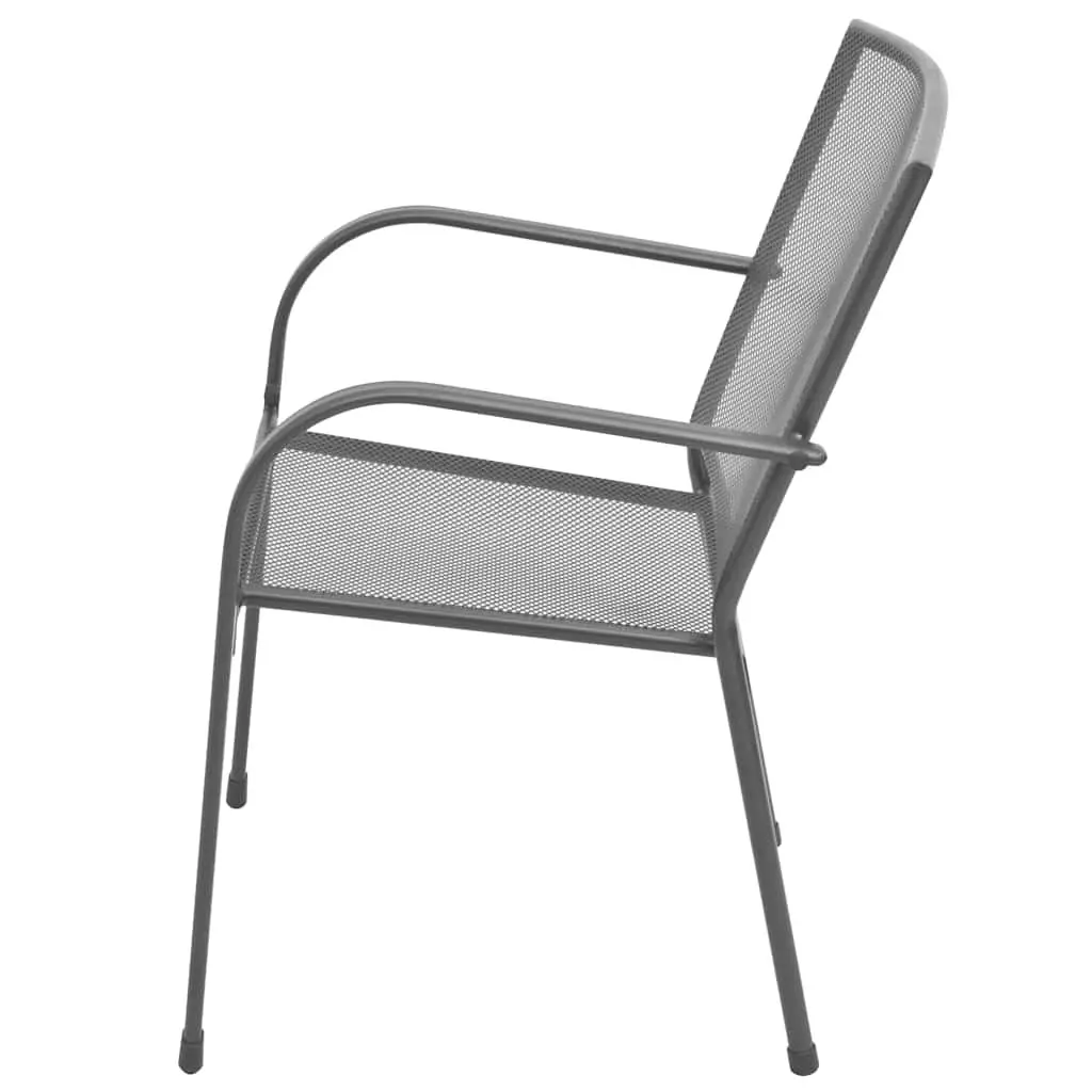 Steel Mesh Stackable Chairs for Outdoor Use