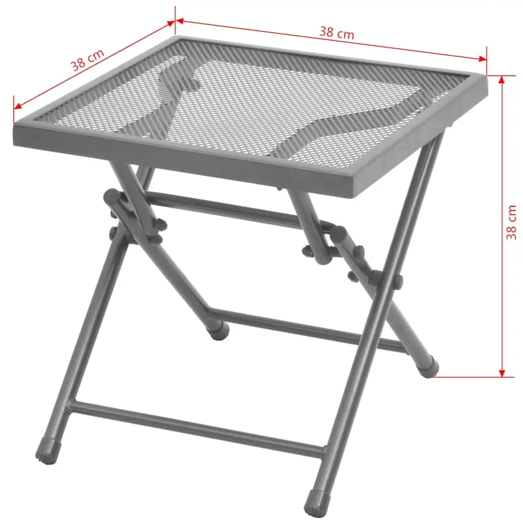 2-Piece Sun Lounger Set with Folding Table