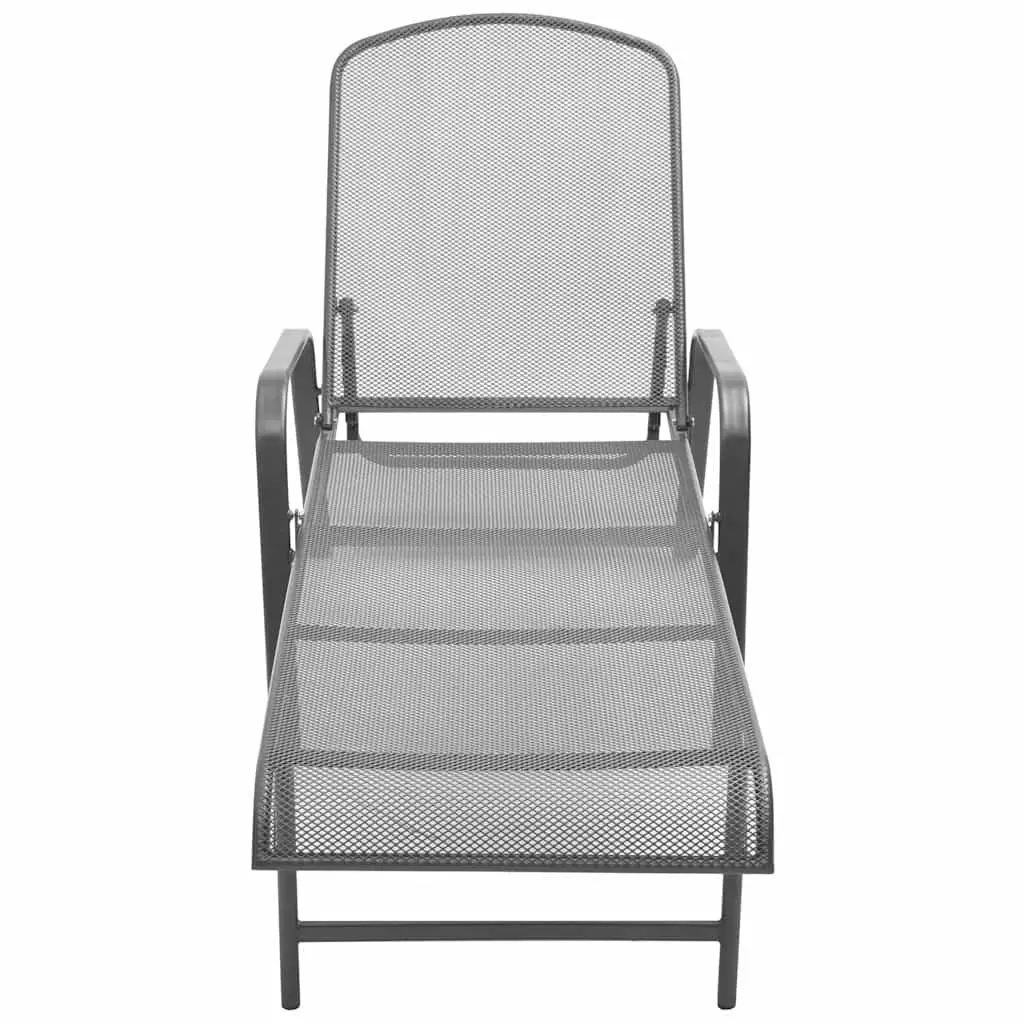 2-Piece Sun Lounger Set with Folding Table