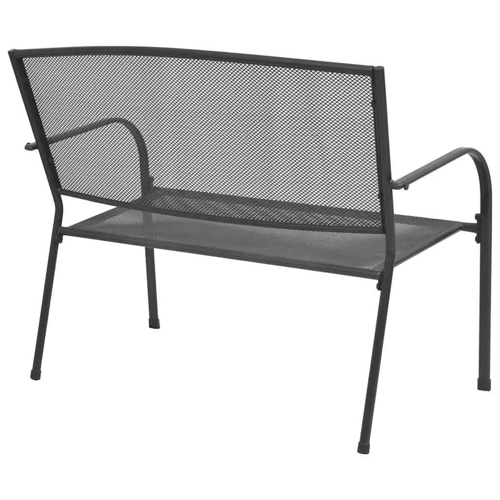 Garden Bench Steel 108cm Mesh Anthracite