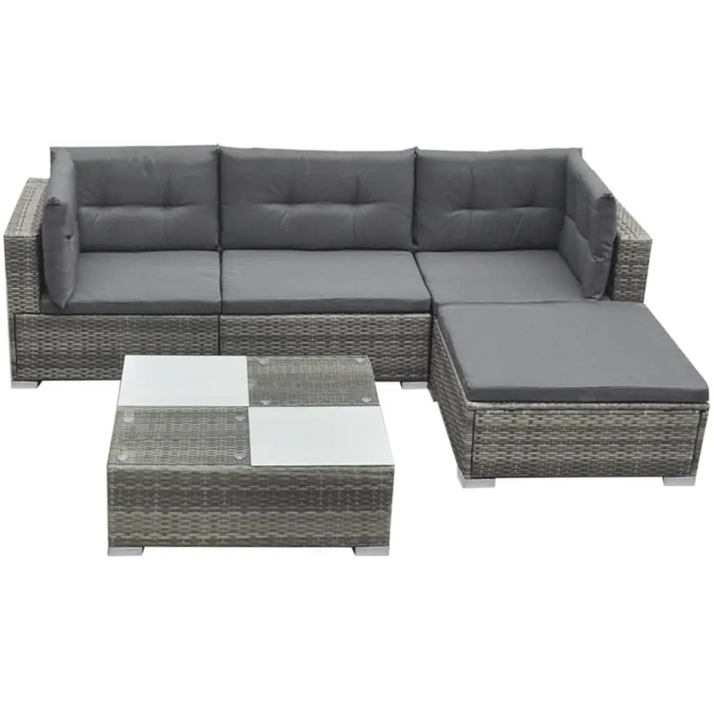 5-Piece Garden Lounge Set with Durable Construction
