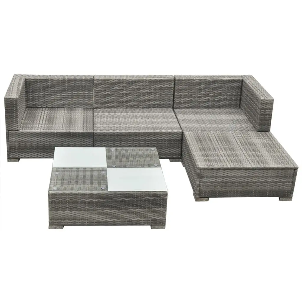 5-Piece Garden Lounge Set with Durable Construction