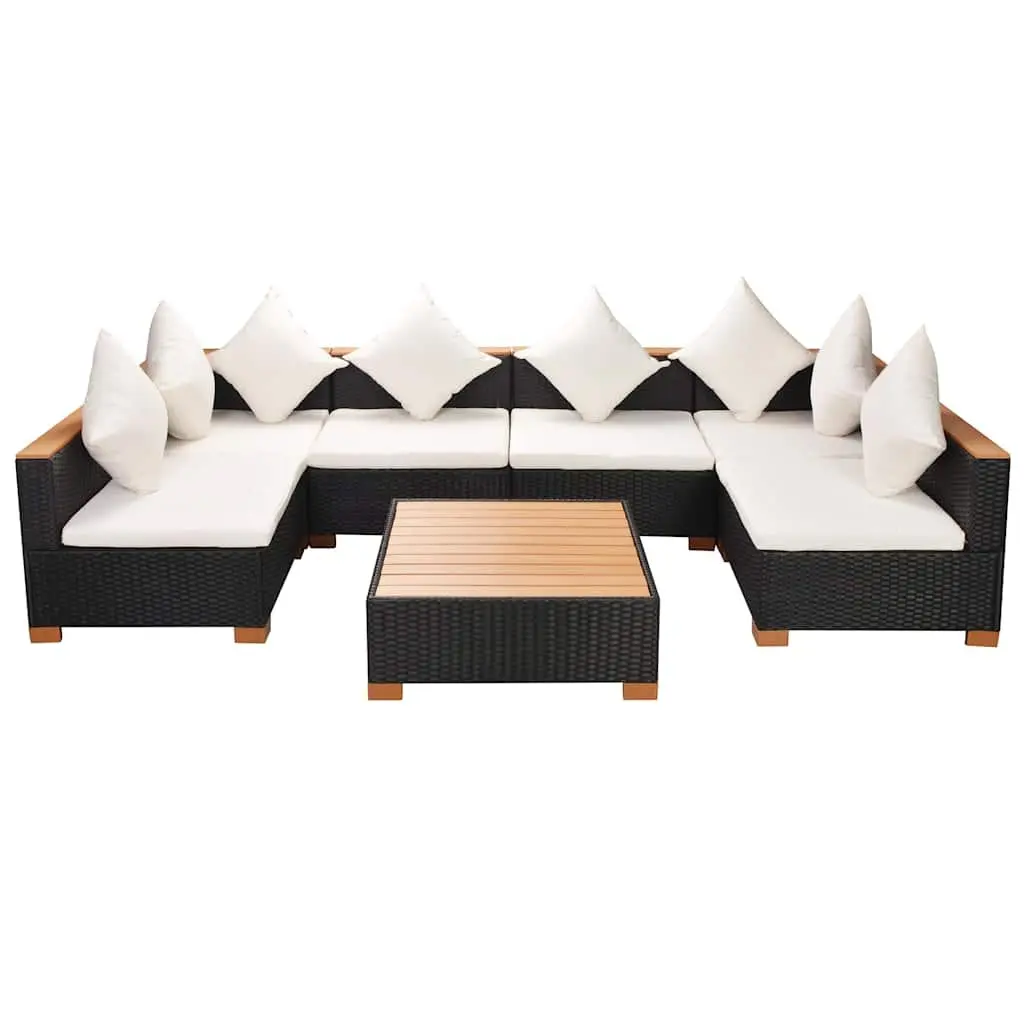 7-Piece Modular Garden Lounge Set with Cushions