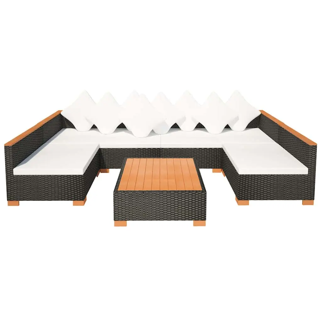 7-Piece Modular Garden Lounge Set with Cushions