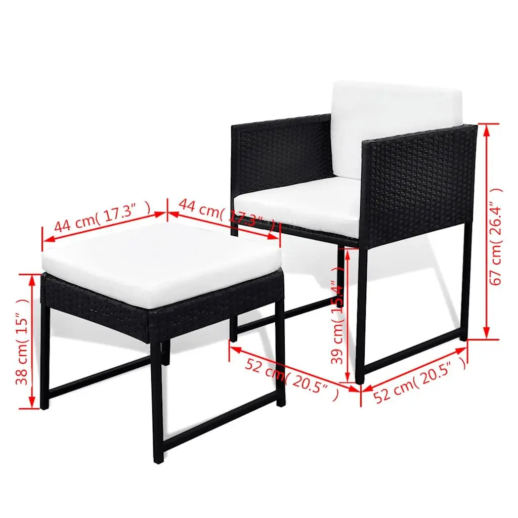 9-Piece Rattan Garden Dining Set