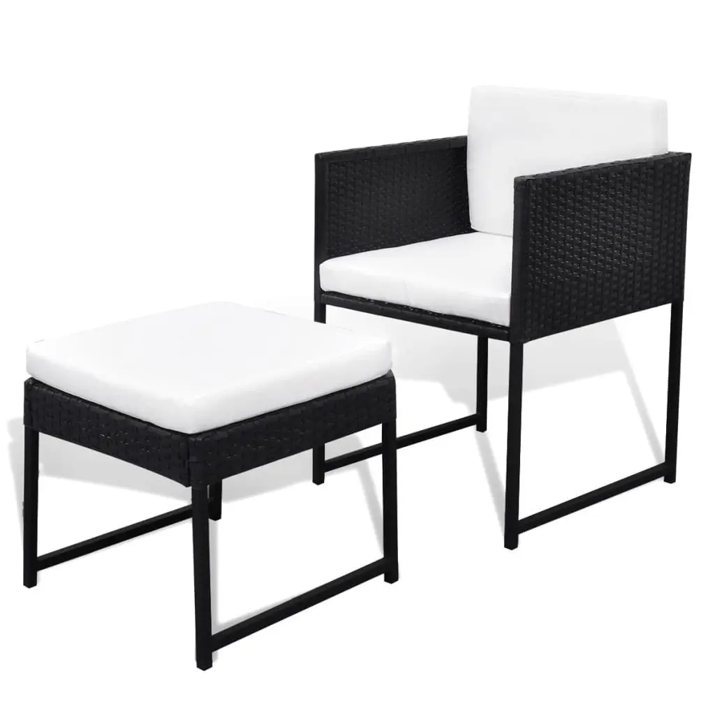 11-Piece Rattan Outdoor Dining Set with Cushions