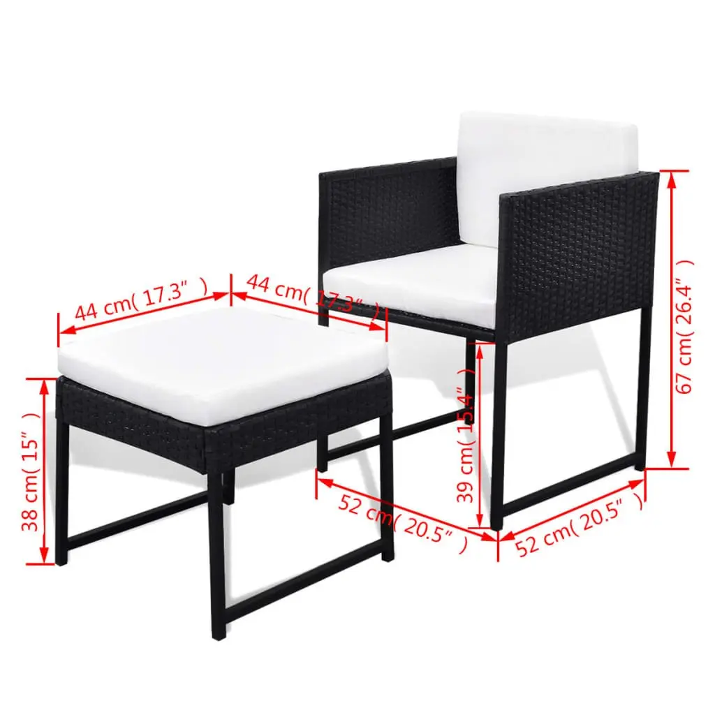 11-Piece Rattan Outdoor Dining Set with Cushions