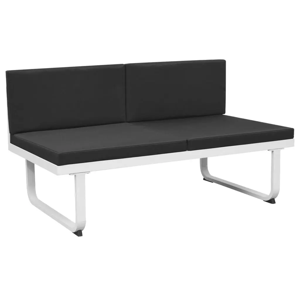 5 Piece Outdoor Lounge Set with Black Finish