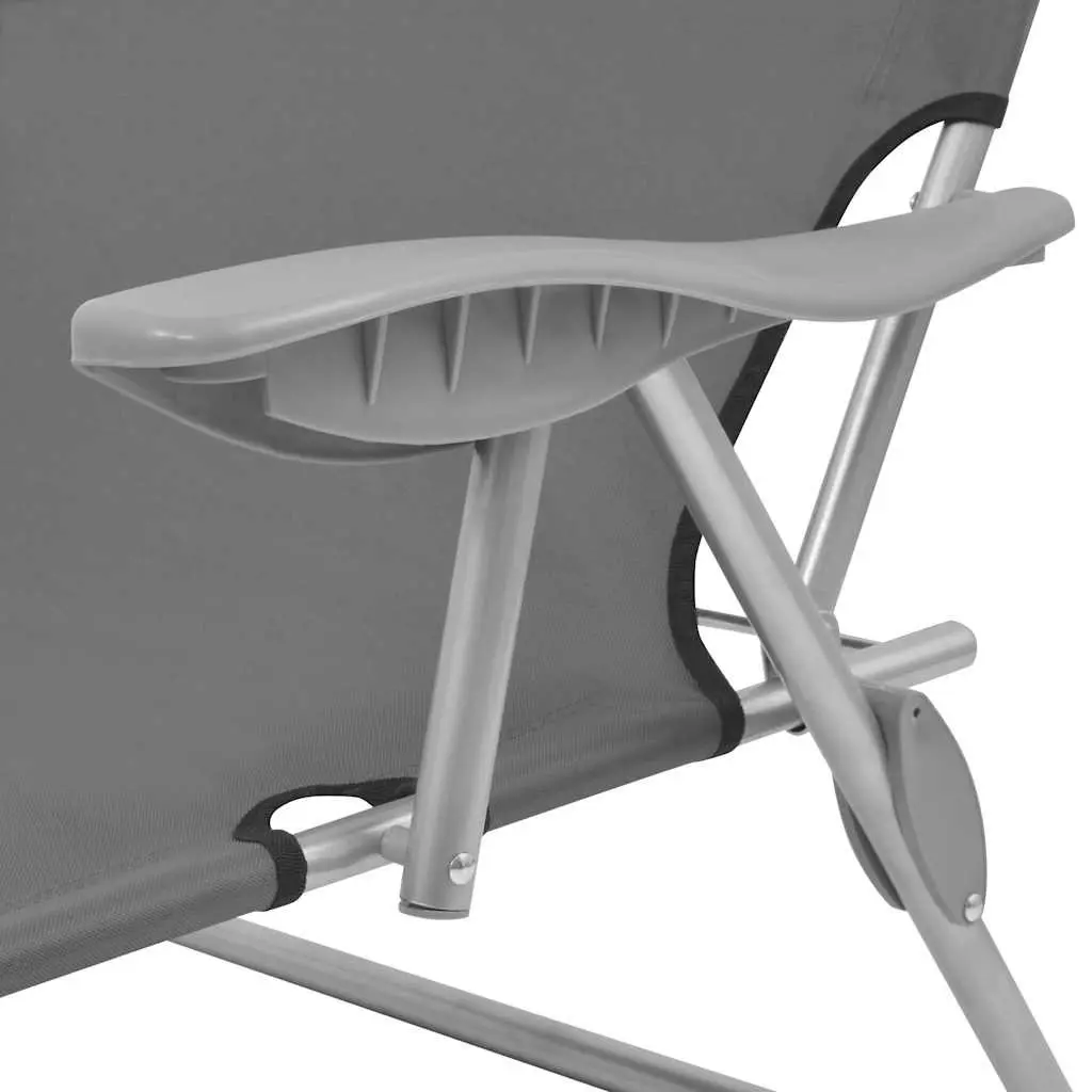 Sun Lounger with Adjustable Canopy for Outdoor Relaxation