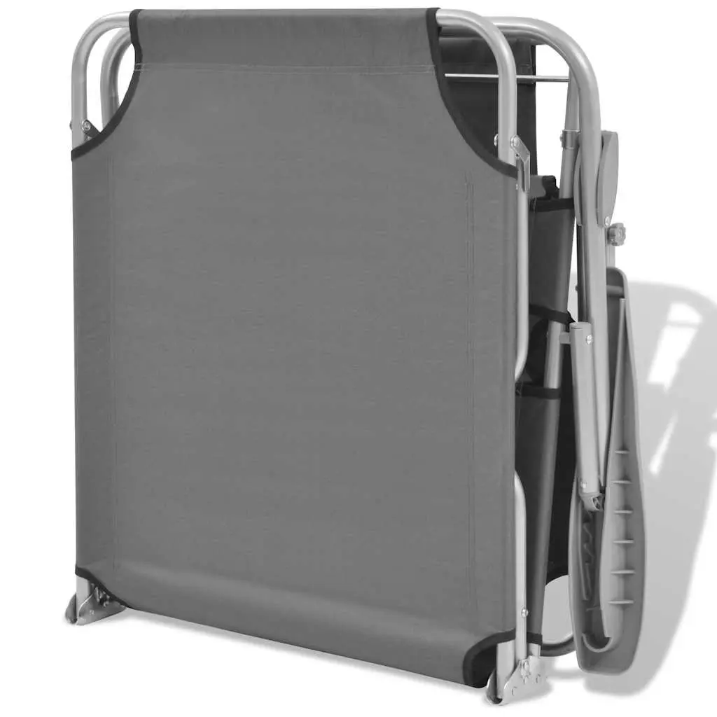 Sun Lounger with Adjustable Canopy for Outdoor Relaxation