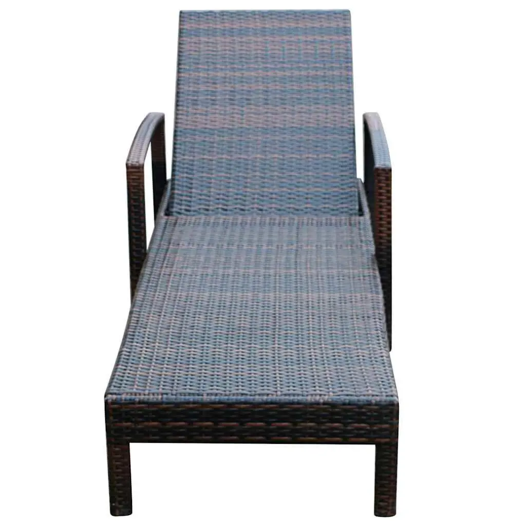 Sun Lounger with Adjustable Backrest for Outdoors